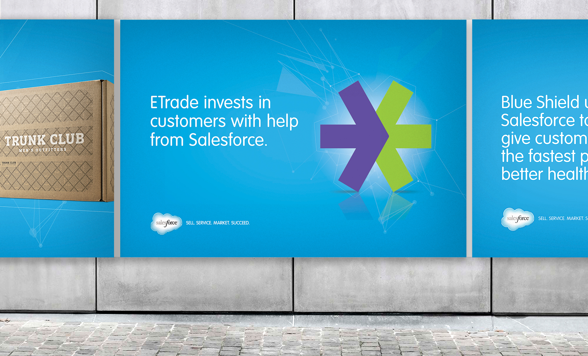 Wide wall brand partner poster